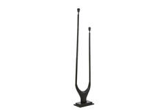 Vloerlamp 2L 31x18x149 cm GAVI mat zwart