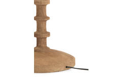 Vloerlamp Ø30x135 cm CECILY hout mat grijs-bruin