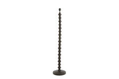Vloerlamp Ø30x135 cm CECILY hout mat donker roodbruin