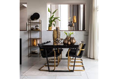 Floor lamp tripod Ø37x147 cm ADETA gold+matt black