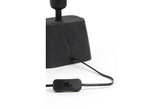 Lamp base 11x9x19 cm KARDAN wood matt black