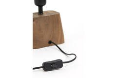 Lamp base 11x9x19 cm KARDAN wood matt brown