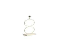 Lamp base 33x17x42 cm STELIUS cream