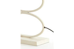 Lamp base 33x17x42 cm STELIUS cream