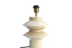 Lamp base Ø22x26 cm PETCH shiny light grey
