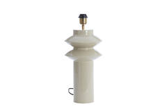 Lamp base Ø22x40 cm PETCH shiny light grey