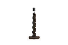 Lamp base Ø15x45 cm NANNO wood matt grey-brown