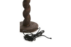 Lamp base Ø15x45 cm NANNO wood matt grey-brown