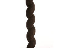 Lamp base Ø15x45 cm NANNO wood matt grey-brown