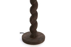 Lamp base Ø15x45 cm NANNO wood matt grey-brown