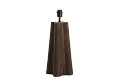Lamp base 15x15x40 cm NAVELLI wood matt grey-brown