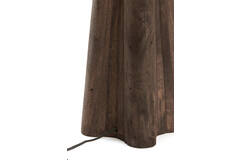 Lamp base 15x15x40 cm NAVELLI wood matt grey-brown