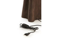Lamp base 15x15x40 cm NAVELLI wood matt grey-brown