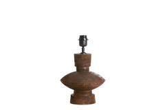 Lamp base Ø23x25 cm FIERA wood matt dark brown