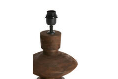 Lamp base Ø23x25 cm FIERA wood matt dark brown