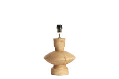 Lamp base Ø23x25 cm FIERA wood matt natural