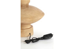 Lamp base Ø31x31 cm FIERA wood matt natural