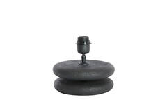 Lamp base Ø20x9 cm EBOLI wood matt black