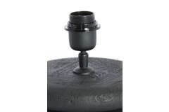Lamp base Ø20x9 cm EBOLI wood matt black