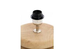 Lamp base Ø20x9 cm EBOLI wood matt natural