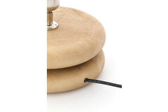 Lamp base Ø20x9 cm EBOLI wood matt natural