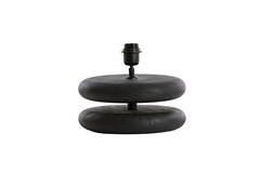 Lamp base Ø25x9 cm EBOLI wood matt black