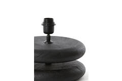 Lamp base Ø25x9 cm EBOLI wood matt black