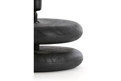 Lamp base Ø25x9 cm EBOLI wood matt black