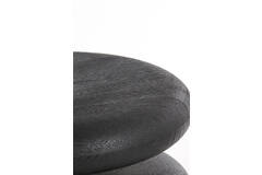 Lamp base Ø25x9 cm EBOLI wood matt black