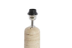 Lamp base Ø9x18 cm MALAKAI travertine sand