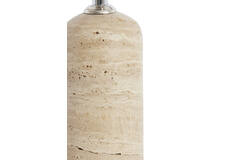 Lamp base Ø9x18 cm MALAKAI travertine sand