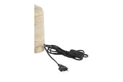 Lamp base Ø9x18 cm MALAKAI travertine sand