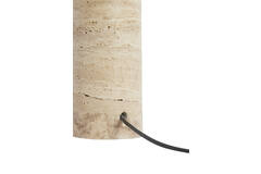 Lampvoet Ø9x28 cm MALAKAI travertin zand
