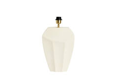 Lamp base 26x12x38 cm CORDOBA matt cream