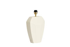 Lamp base 26x12x38 cm CORDOBA matt cream