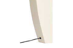 Lamp base 26x12x38 cm CORDOBA matt cream