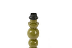 Lamp base Ø10x36 cm BARLES shiny olive green