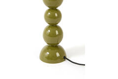 Lamp base Ø10x36 cm BARLES shiny olive green