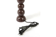 Lamp base Ø10x36 cm BARLES shiny dark brown