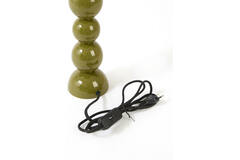 Lamp base Ø10x40,5 cm BARLES shiny olive green