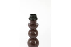Lamp base Ø10x40,5 cm BARLES shiny dark brown