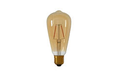 LED hoekig Ø6,5x14,5 cm LIGHT 2W amber E27 dimbaar
