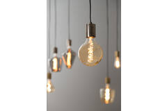 Deco LED globe Ø12,5x17,5 cm LIGHT 4W amber E27 dimbaar