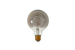 Deco LED globe Ø9,5x14 cm LIGHT 4W smoke E27 dimbaar